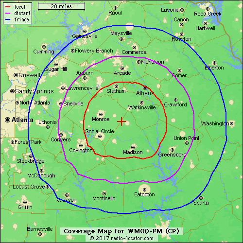 WMOQ coverage map